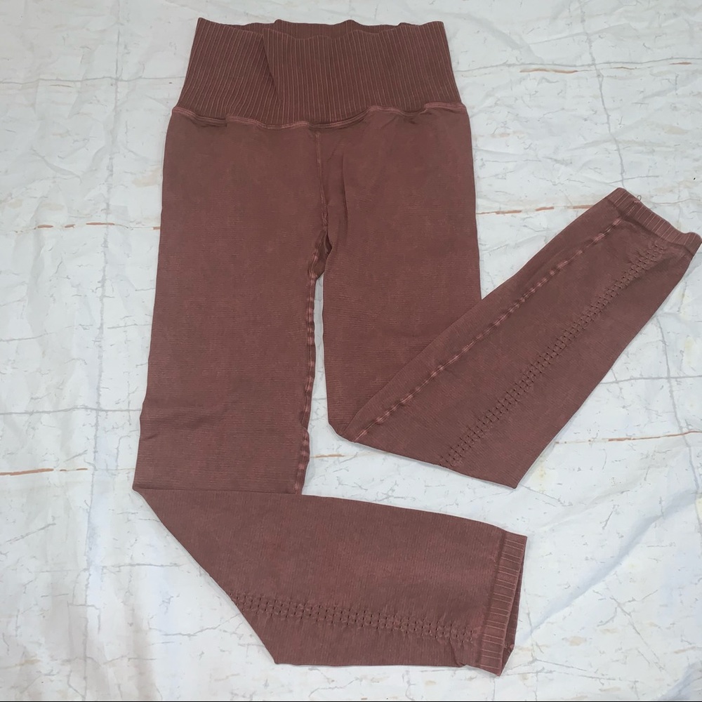 Free people Movement good karma high rise leggings brown nude